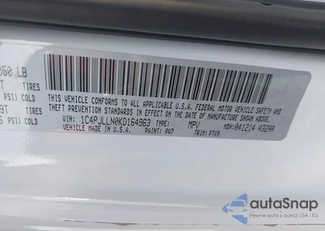 2019 Jeep Cherokee Latitude Plus Fwd из США, поврежденный, VIN 1C4PJLLN0KD164963